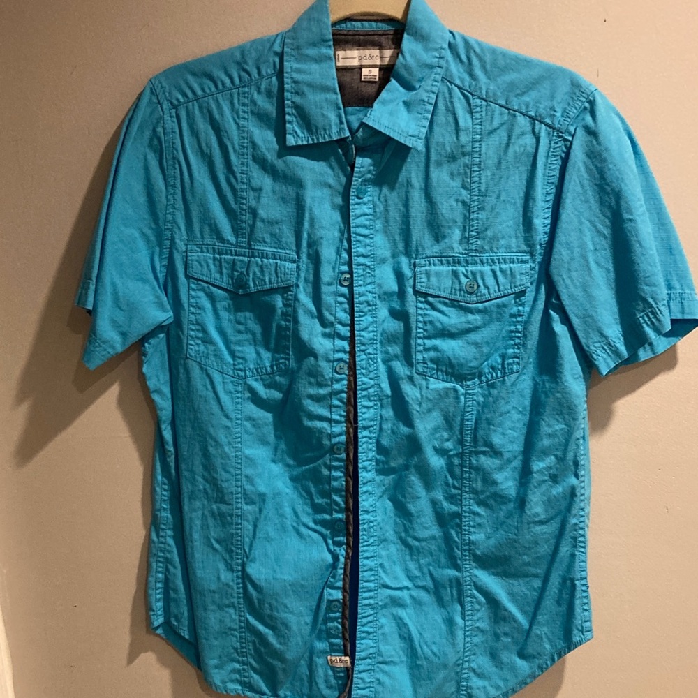 PD&C Turquoise Button-Up Shirt